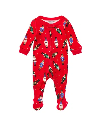 Janie And Jack Baby Good Night Footed Pajama In Red