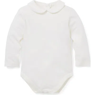 Janie And Jack Baby Peter Pan Collar Bodysuit In White