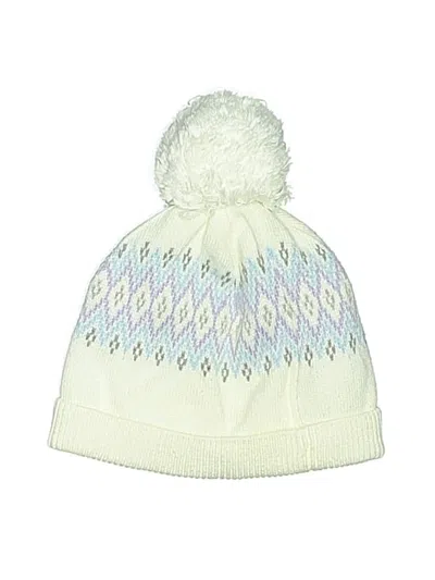 Pre-owned Janie And Jack Babies' Beanie Hat In White