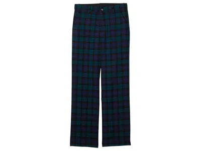 Janie And Jack Blackwatch Plaid Pants (toddler/little Kids/big Kids) Boy's Clothing : 5 Little Kid, Polyester/rayon In Blue