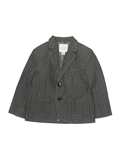 Pre-owned Janie And Jack Kids' Blazer Jacket In Gray