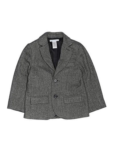 Pre-owned Janie And Jack Kids' Blazer Jacket In Gray