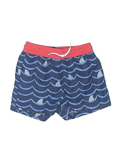 Pre-owned Janie And Jack Kids' Board Shorts In Blue