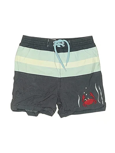 Pre-owned Janie And Jack Babies' Board Shorts In Gray