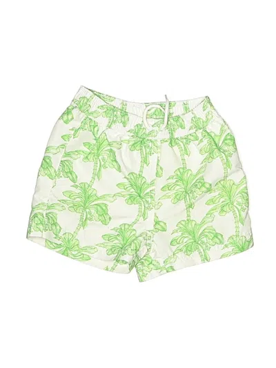 Pre-owned Janie And Jack Babies' Board Shorts In Green