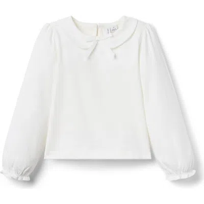 Janie And Jack Kids'  Bow Collared Top In White