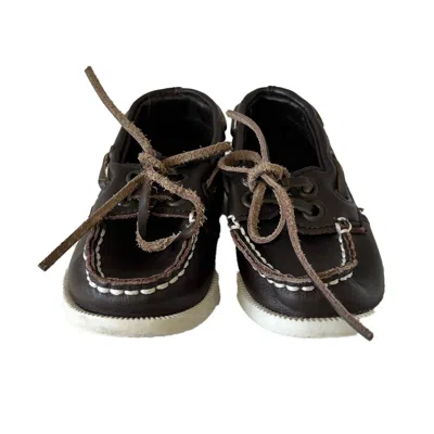 Janie And Jack Kids' Boys Brown Shoes In Black