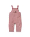 Janie And Jack Boys' Cowboy Linen-cotton Overall - Baby In Pink