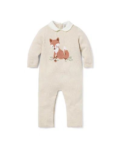 Janie And Jack Boys' Fox One-piece - Baby In Brown