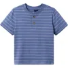 Janie And Jack Boys' Jacquard Henley T-shirt - Little Kid, Big Kid In Blue