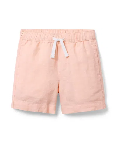 Janie And Jack Boys' Linen-cotton Pull-on Short - Baby
