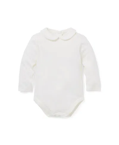 Janie And Jack Boys' Peter Pan Collar Bodysuit - Baby In White