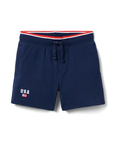 Janie And Jack Boys' Pique Pull On Short - Little Kid, Big Kid In Blue