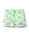 Janie And Jack Boys' Printed Swim Shorts - Little Kid, Big Kid In Green