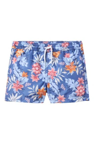 Janie And Jack Babies'  Boys Printed Swim Shorts In Blue