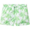 Janie And Jack Boys' Printed Swim Shorts - Little Kid, Big Kid In Green