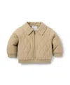 Janie And Jack Boys' Quilted Jacket - Baby In Brown