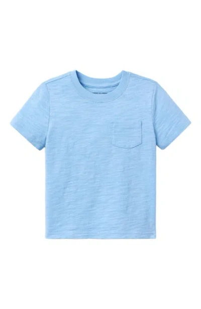 Janie And Jack Babies'  Boys Slub Pocket Tee In Blue
