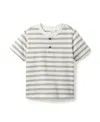 Janie And Jack Boys' Stripe Henley T-shirt - Little Kid, Big Kid In Gray