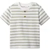 Janie And Jack Boys' Stripe Henley T-shirt - Little Kid, Big Kid In White
