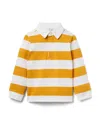 Janie And Jack Boys' Striped Rugby Shirt - Baby, Little Kid, Big Kid In Yellow