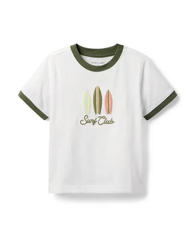 Janie And Jack Boys' Surf Club Graphic T-shirt - Little Kid, Big Kid In White