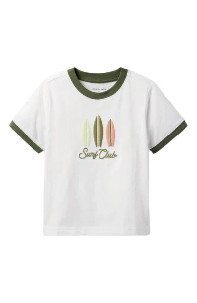 Janie And Jack Babies'  Boys Surf Club Graphic Tee In White