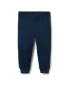 Janie And Jack The Button Twill Jogger In Blue