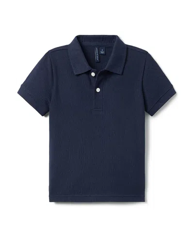 Janie And Jack Boys' The Classic Pique Polo - Baby, Little Kid, Big Kid In Blue