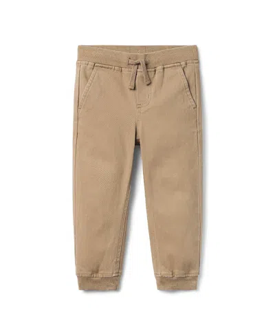 Janie And Jack Boys' The Classic Twill Jogger - Baby, Little Kid, Big Kid In Brown