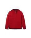 Janie And Jack Boys' The Half-zip Sweater - Baby, Little Kid, Big Kid In Red
