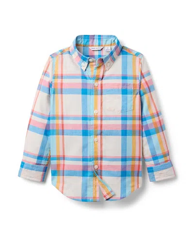 JANIE AND JACK JANIE AND JACK BOYS' THE PLAID SHIRT - LITTLE KID, BIG KID