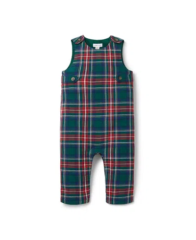 Janie And Jack Boys' The Tartan Overall - Baby In Green