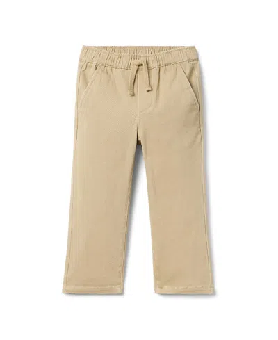 Janie And Jack Boys' The Twill Pull-on Pant - Baby, Little Kid, Big Kid In Neutral