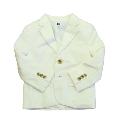 Pre-owned Janie And Jack Kids' Boys White Sports Coat