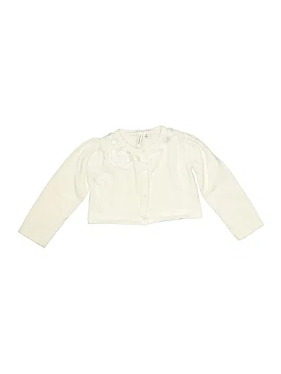 Pre-owned Janie And Jack Kids' Cardigan Sweater In Ivory