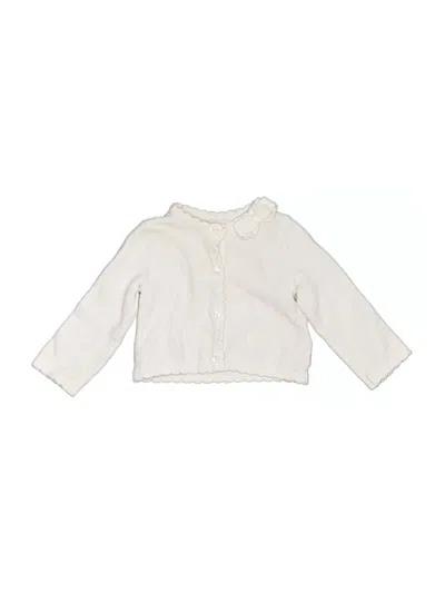 Pre-owned Janie And Jack Babies' Cardigan Sweater In Ivory