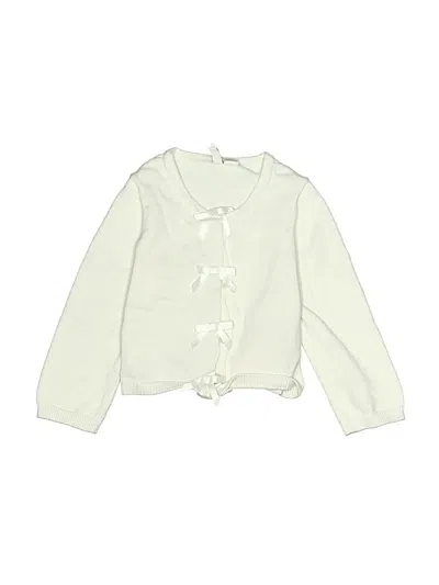 Pre-owned Janie And Jack Kids' Cardigan Sweater In Ivory