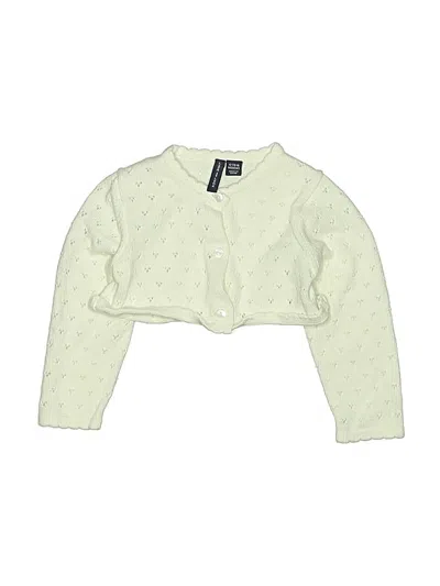 Pre-owned Janie And Jack Kids' Cardigan Sweater In Ivory