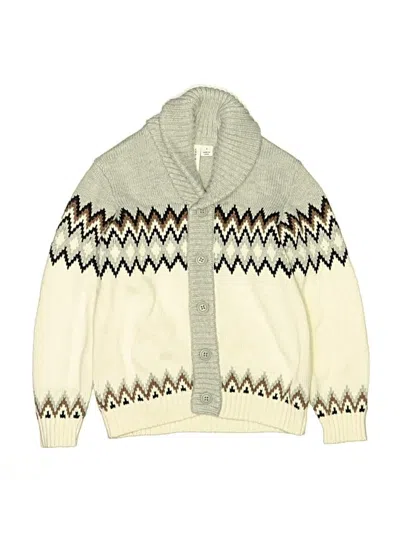 Pre-owned Janie And Jack Kids' Cardigan Sweater In Ivory