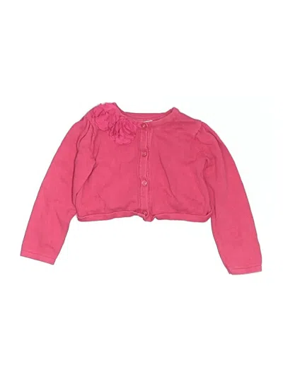 Pre-owned Janie And Jack Kids' Cardigan Sweater In Pink
