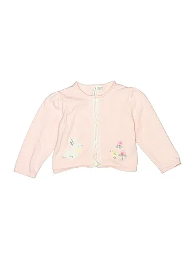 Pre-owned Janie And Jack Kids' Cardigan Sweater In Pink
