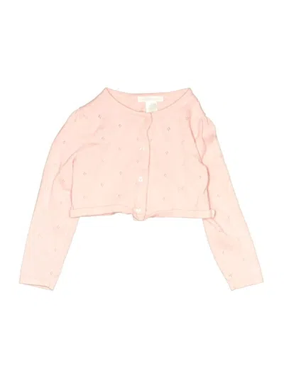 Pre-owned Janie And Jack Kids' Cardigan Sweater In Pink