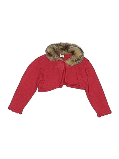 Pre-owned Janie And Jack Kids' Cardigan Sweater In Red