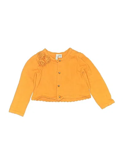 Pre-owned Janie And Jack Kids' Cardigan Sweater In Yellow