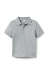 Janie And Jack The Classic Pique Polo In Gray