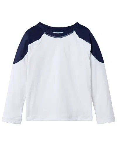 Janie And Jack Colorblock Rashguard In White