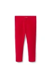Janie And Jack Corduroy Velour Legging In Red