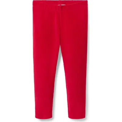 Janie And Jack Babies'  Corduroy Velour Legging In Red