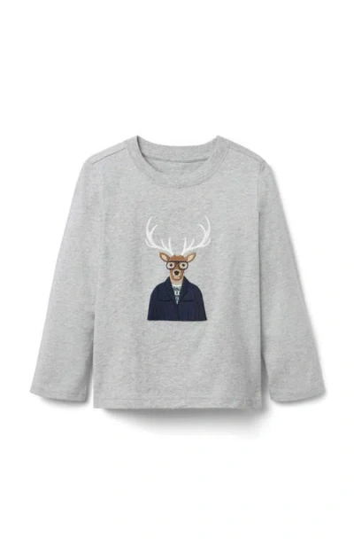 Janie And Jack Kids'  Dapper Deer Tee In Gray